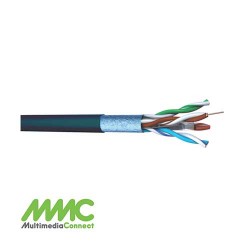 MMC l CABLE U/FTP 4P CAT6A INDOOR/OUTDOOR LSZH BLACK 500M 10G 23AWG , GERMANY 