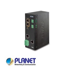 Planet | "IP30 Industrial Solar Power PoE Switch (-20 to 60 degree C), 2-Port 802.3at Gigabit High Power PoE injector + 1-Port Gigabit Ethernet, Pulse Width Modulation (PWM) Protection, Co-working with 300 watts options solar PV kit and battery"
