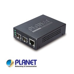 Planet | 1-Port 10/100TX - 2-Port 100Base-FX(SFP) Switch/Redundant Media Converter