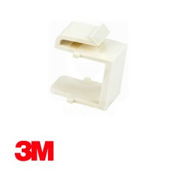 3M | Blank Port Insert, Keystone, White 