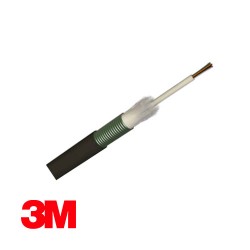 3M | 12 Fibre Unitube, Gel Filled w/ Aramid Yarn & Corrugated Steel, Single-Mode 9/125µm, LSZH, PE 