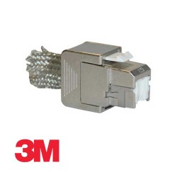 3M |  RJ45 K6A Jack, STP, With Straight Cable Entry (Bulk)